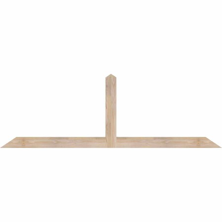 Ekena Millwork Portland Smooth Timber Gable Bracket, Douglas Fir, 72"W x 24"H x 1 1/2"D x 3 1/2"F, 8/12 Pitch GBW072X24X0204POR00SDF